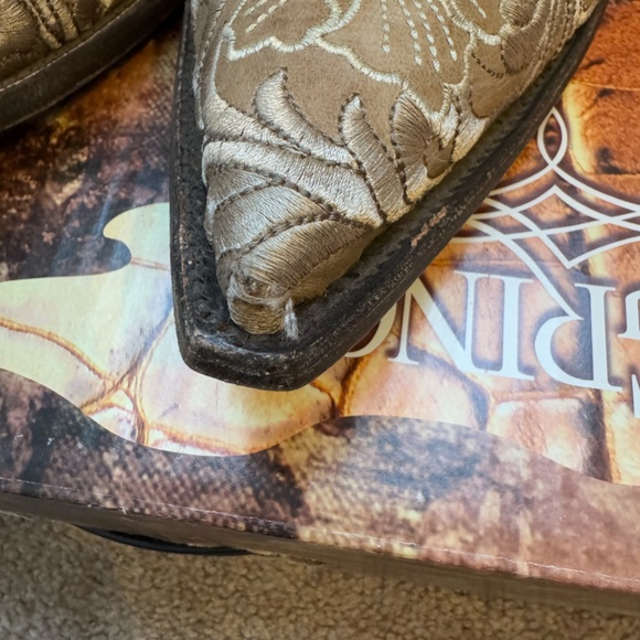 Old Gringo Brown/Bone Cowboy Boot - Size 9 - Picture 7 of 10